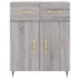 Tall gray Sonoma plywood sideboard 69.5x34x180 cm by , Sideboards - Ref: Foro24-3199863, Price: 155,12 €, Discount: %