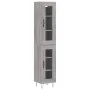 Aparador alto madera contrachapada gris Sonoma 34,5x34x180 cm de , Aparadores - Ref: Foro24-3199463, Precio: 105,97 €, Descue...