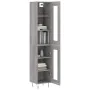 Tall gray Sonoma plywood sideboard 34.5x34x180 cm by , Sideboards - Ref: Foro24-3199463, Price: 105,97 €, Discount: %