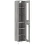 Tall gray Sonoma plywood sideboard 34.5x34x180 cm by , Sideboards - Ref: Foro24-3199463, Price: 105,97 €, Discount: %