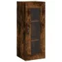 Aparador de madera contrachapada roble ahumado 34,5x34x180 cm de , Aparadores - Ref: Foro24-3199526, Precio: 99,83 €, Descuen...