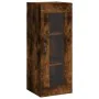 Smoked oak plywood sideboard 34.5x34x180 cm by , Sideboards - Ref: Foro24-3199526, Price: 99,83 €, Discount: %