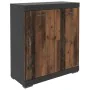 FMD Comfortable with 2 doors in gray and antique style 80x34.9x89.9 cm by , Wardrobes - Ref: Foro24-447413, Price: 137,36 €, ...