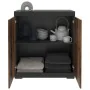 FMD Comfortable with 2 doors in gray and antique style 80x34.9x89.9 cm by , Wardrobes - Ref: Foro24-447413, Price: 137,36 €, ...