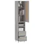 Hoher Schrank aus grauem Sonoma-Sperrholz, 34,5x34x180 cm. von , Sideboards - Ref: Foro24-3200247, Preis: 104,44 €, Rabatt: %