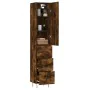 Smoked oak plywood sideboard 34.5x34x180 cm by , Sideboards - Ref: Foro24-3198886, Price: 110,40 €, Discount: %