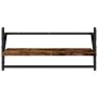 Wall shelves with bars 2 units smoked oak 65x25x30 cm by , Shelves and shelves - Ref: Foro24-836245, Price: 33,06 €, Discount: %