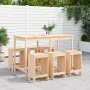 Garden set with table and high stools, 7 pieces, solid pine wood. by , Garden sets - Ref: Foro24-3157751, Price: 408,54 €, Di...