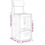 Gartentisch- und Hochhocker-Set, 5-teilig, aus schwarzem Kiefernholz. von , Gartensets - Ref: Foro24-3157803, Preis: 353,27 €...