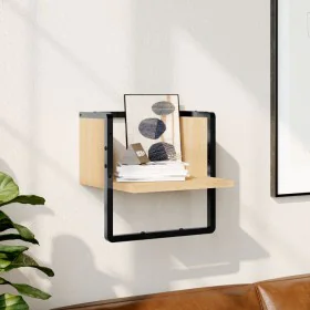 Wall shelf with Sonoma oak bar 30x25x30 cm by , Shelves and shelves - Ref: Foro24-836279, Price: 16,53 €, Discount: %