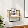 Wall shelf with Sonoma oak bar 30x25x30 cm by , Shelves and shelves - Ref: Foro24-836279, Price: 16,53 €, Discount: %