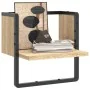 Wall shelf with Sonoma oak bar 30x25x30 cm by , Shelves and shelves - Ref: Foro24-836279, Price: 16,53 €, Discount: %