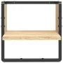 Wall shelf with Sonoma oak bar 30x25x30 cm by , Shelves and shelves - Ref: Foro24-836279, Price: 16,53 €, Discount: %