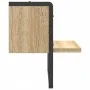 Wall shelf with Sonoma oak bar 30x25x30 cm by , Shelves and shelves - Ref: Foro24-836279, Price: 16,53 €, Discount: %