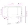 Wall shelf with Sonoma oak bar 30x25x30 cm by , Shelves and shelves - Ref: Foro24-836279, Price: 16,53 €, Discount: %