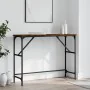 Engineered wood smoked oak console table 100x32x75 cm by , Side tables - Ref: Foro24-834057, Price: 42,27 €, Discount: %
