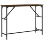 Engineered wood smoked oak console table 100x32x75 cm by , Side tables - Ref: Foro24-834057, Price: 42,27 €, Discount: %
