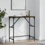 Engineered wood smoked oak console table 75x32x75 cm by , Side tables - Ref: Foro24-834062, Price: 39,34 €, Discount: %