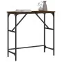 Engineered wood smoked oak console table 75x32x75 cm by , Side tables - Ref: Foro24-834062, Price: 39,34 €, Discount: %