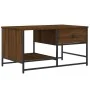 Mitteltisch aus braunem Eichenfurnierholz 85,5x51x45 cm von , Couchtisch - Ref: Foro24-835343, Preis: 39,64 €, Rabatt: %
