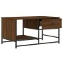 Mitteltisch aus braunem Eichenfurnierholz 85,5x51x45 cm von , Couchtisch - Ref: Foro24-835343, Preis: 39,64 €, Rabatt: %