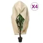 Cubiertas para plantas con cremallera 4 uds 70 g/m² 1x1,55 m de , Accesorios de jardinería - Ref: Foro24-3203528, Precio: 44,...