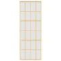 Sliding door in gold with frosted ESG glass and aluminum frame, measuring 76x205cm. by , Doors for the home - Ref: Foro24-155...