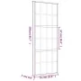 Schiebetür aus goldfarbenem ESG-Milchglas und Aluminium 76x205cm. von , Türen für zu Hause - Ref: Foro24-155175, Preis: 176,6...