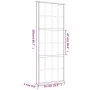 Sliding door in gold with frosted ESG glass and aluminum frame, measuring 76x205cm. by , Doors for the home - Ref: Foro24-155...