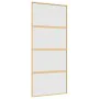 Sliding door, golden frosted ESG glass, aluminum, 90x205cm by , Doors for the home - Ref: Foro24-155182, Price: 216,09 €, Dis...