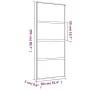 Schiebetür aus goldfarbenem ESG-Milchglas und Aluminium 90x205cm. von , Türen für zu Hause - Ref: Foro24-155182, Preis: 216,0...