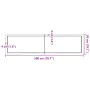Eichenholz-Tischplatte, hellbraun behandelt, 200x50x(2-4) cm. von , Tischplatten - Ref: Foro24-3156397, Preis: 133,06 €, Raba...