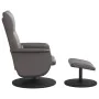 Reclining massage armchair with footrest in gray synthetic leather by , Armchairs - Ref: Foro24-356559, Price: 132,42 €, Disc...