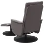 Reclining massage armchair with footrest in gray synthetic leather by , Armchairs - Ref: Foro24-356559, Price: 132,42 €, Disc...