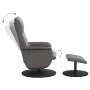 Reclining massage armchair with footrest in gray synthetic leather by , Armchairs - Ref: Foro24-356559, Price: 132,42 €, Disc...