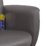 Sillón de masaje reclinable con reposapiés cuero sintético gris de , Sillones - Ref: Foro24-356559, Precio: 132,10 €, Descuen...