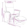 Reclining massage armchair with footrest in gray synthetic leather by , Armchairs - Ref: Foro24-356559, Price: 132,42 €, Disc...