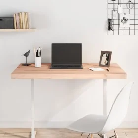 Solid beech wood desktop board 100x60x4 cm by , Desk accessories and products - Ref: Foro24-356076, Price: 86,58 €, Discount: %