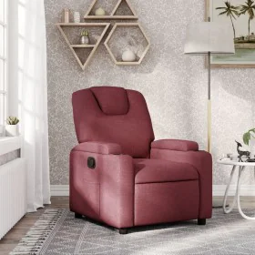 Reclining fabric armchair in burgundy red. by , Armchairs - Ref: Foro24-372368, Price: 219,53 €, Discount: %
