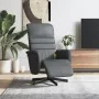 Massage-Fernsehsessel mit Fußstütze aus grauem Kunstleder. von , Sessel - Ref: Foro24-356713, Preis: 188,92 €, Rabatt: %