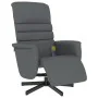 Massage-Fernsehsessel mit Fußstütze aus grauem Kunstleder. von , Sessel - Ref: Foro24-356713, Preis: 188,92 €, Rabatt: %