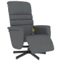 Sillón reclinable de masaje con reposapiés cuero sintético gris de , Sillones - Ref: Foro24-356713, Precio: 188,92 €, Descuen...
