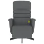 Sillón reclinable de masaje con reposapiés cuero sintético gris de , Sillones - Ref: Foro24-356713, Precio: 188,92 €, Descuen...