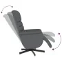 Massage-Fernsehsessel mit Fußstütze aus grauem Kunstleder. von , Sessel - Ref: Foro24-356713, Preis: 188,92 €, Rabatt: %