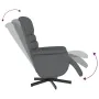 Sillón reclinable de masaje con reposapiés cuero sintético gris de , Sillones - Ref: Foro24-356713, Precio: 188,92 €, Descuen...