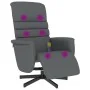 Massage-Fernsehsessel mit Fußstütze aus grauem Kunstleder. von , Sessel - Ref: Foro24-356713, Preis: 188,92 €, Rabatt: %