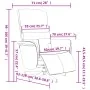 Reclining massage armchair with footrest in gray synthetic leather by , Armchairs - Ref: Foro24-356713, Price: 188,92 €, Disc...