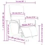 Sillón reclinable de masaje con reposapiés cuero sintético gris de , Sillones - Ref: Foro24-356713, Precio: 188,92 €, Descuen...