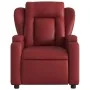 Reclining massage armchair in synthetic red wine leather by , Armchairs - Ref: Foro24-372438, Price: 233,63 €, Discount: %