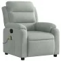 Leicht grauer Samt-Massage-Fernsehsessel von , Sessel - Ref: Foro24-373511, Preis: 258,52 €, Rabatt: %